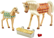 Load image into Gallery viewer, Mattel Spirit Untamed Cuddle Colt &amp; Mama Playset (Horses Approx. 5-in &amp; 8-in) &amp; Feeding Accessories, Great Gift for Horse and Animal Lovers Ages 3 Years Old &amp; Up

