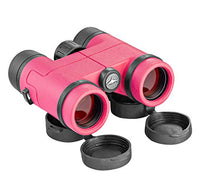 Best Compact Waterproof Shock Proof Binoculars for Kids- Toys Gift for 4-12 Year Old Boys and Girls (Pink)