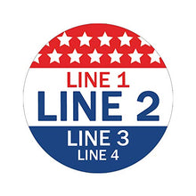 Load image into Gallery viewer, Personalized Red, White and Blue Political Campaign Vote for Stickers - Customize 1000 Round Circles
