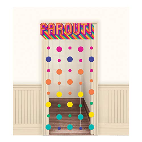 amscan Farout! Disco Door Curtain - 1 pc