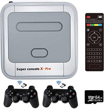 Load image into Gallery viewer, Super Console X Pro,Retro Classic Video Game Consoles,Built in 33,000+ Games,48+ Emulators for 4K TV HD/AV Output,with Dual Wireless 2.4G Controllers ,Support WiFi/LAN,Up to 5 Players
