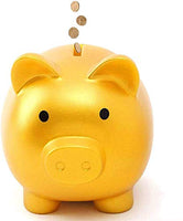 TIFALEX Piggy Bank Bank Coin Piggy Bank Plastic Children Storage Save (Yellow, Small)