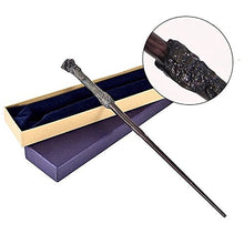 Load image into Gallery viewer, JERICH Handcrafted Magic Wand, Handcarved, Black Wand, Metal core,Professor Wand, Wizard Sorcerer&#39;s Wand (Wand 01)
