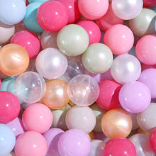 Load image into Gallery viewer, PlayMaty Ball Pit Balls - 10 Pearl Colors 100pcs Phthalate Free BPA Free Balls Crush Proof Stress Balls Swim Pit Fun Toy for Baby Playhouse Pool Birthday Party Decoration (2.16inches)
