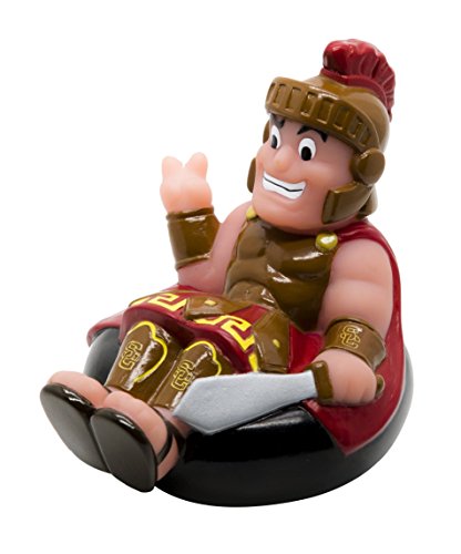 Rubber Tubbers USC Trojans (Tommy Trojan) Collegiate Bathtub Toys - Officially Licensed NCAA Team Mascots, Authentic Sports Memorabilia, Novelty Rubber Ducks (University of Southern California)
