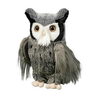Douglas Samuel Gray Horned Owl Plush Stuffed Animal