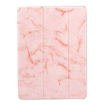 Load image into Gallery viewer, Jennyfly 10.2 inch iPad Smart Cover, PU Leather Multi-Viewing Smart Auto Wake/Sleep with Pencil Slot Tri-fold Hand Free Stand Soft Back Protective Cover for 2019 7th Gen iPad 10.2 - Pink
