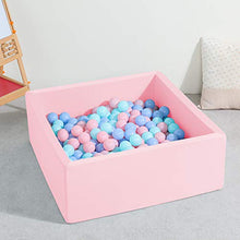Load image into Gallery viewer, TRENDBOX Ball Pit Kids Ball Pit Memory Foam Ball Pit Square Ball Pits for Toddlers Babies Ball Pit Balls NOT Included - Pink
