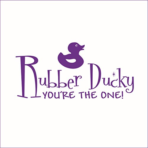 Decorative Decals Rubber Duckie You're The One Vinyl Sticker - Medium - Violet