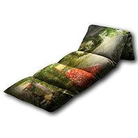 Kids Floor Pillow Enchanting Fairy Lounge Bench in a deep Magical Forest Illuminated by Pillow Bed, Reading Playing Games Floor Lounger, Soft Mat for Slumber Party, for Kids, King Size