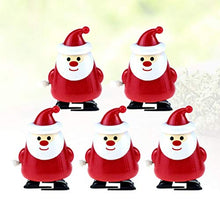 Load image into Gallery viewer, Toyvian 5 Pcs Christmas Clockwork Toy Santa Claus Wind Up Toy Party Favors Gift for Children Teenagers
