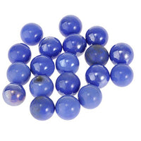 Cozylkx 20Pcs Assorted Color Glass Marbles for Marble Games Vase Filler Table Scatter Aquarium Decor, Blue