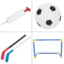Load image into Gallery viewer, Hockey Soccer Toy Set Children Ice Hockey Goals Net Soccer Mini Football Goal Post Net for Kids Playing Games
