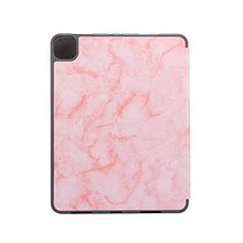 Load image into Gallery viewer, Jennyfly 10.2 inch iPad Smart Cover, PU Leather Multi-Viewing Smart Auto Wake/Sleep with Pencil Slot Tri-fold Hand Free Stand Soft Back Protective Cover for 2019 7th Gen iPad 10.2 - Pink
