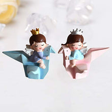 Load image into Gallery viewer, Lovers Paper Crane Birthday Party Cake Decoration Adorable Resin Desktop Display Craftwork for Cake Party Home Party Supplies
