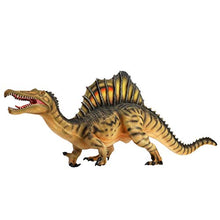 Load image into Gallery viewer, Spinosaurus Toy Figure - 18 Realistic Sculpting - Hand Painted - Jurassic Toy with Fine Details with Colored Spines and Fierce Eyes, Teeth and Scales - Predatory Cretaceous Period Dinosaurs Toys

