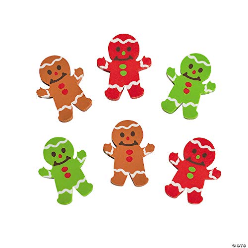 72 Piece(s) Gingerbread Erasers - 72 Pc.