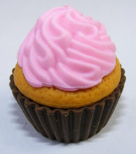 Load image into Gallery viewer, Cupcake Dessert Japanese Erasers. Pink Frosted. 2 Pack
