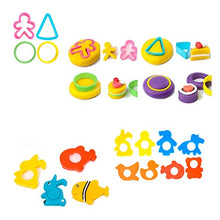 Load image into Gallery viewer, Pandapia 52-Piece Play Dough Tools Toys Playdough Accessories Set Cookie Cutter Starter Party Favor Playsets Includes Roller Animal Molds ABC Letter Alphabet for Toddler Kids Preschool
