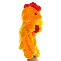 Coherny Funny Hand Puppet Plush Puppets Cartoon Cock Hen Doll Baby Toys Hand Novelty Gag Toys Gags Jokes Kid Gift Party Favor for Boy Girls 27cm