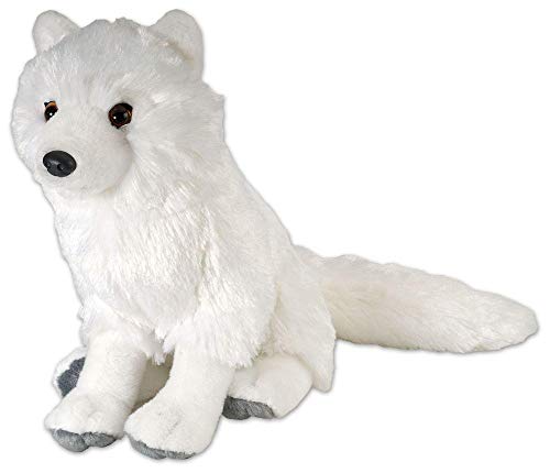 Wild Republic Arctic Fox Plush, Stuffed Animal, Plush Toy, Gifts for Kids, Cuddlekins 12 Inches