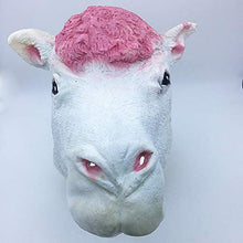 Load image into Gallery viewer, JQWGYGEFQD Halloween Animal Hood Sheep Head Prop Sheep Mask Halloween Party Rubber Latex Animal mask, Novel Ha
