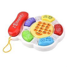 Load image into Gallery viewer, Smooth Various Educational Toy, Bright LED Light Electronic Telephone Toy, Music Telephone Toy, Home for Baby Kids Children
