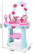 Load image into Gallery viewer, BUYT Vanity Table Set Play Pretend Play Vanity Table and Beauty Play Set with Piano and Fashion Makeup Accessories Pretend Play Dressing Dressing Makeup Table
