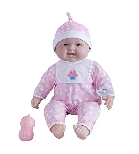 JC Toys 'Lots to Cuddle Babies' 20-Inch Pink Soft Body Baby Doll and Accessories Designed by Berenguer
