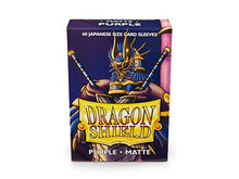 Load image into Gallery viewer, Dragon Shield Matte Mini Japanese Purple 60 ct Card Sleeves Individual Pack
