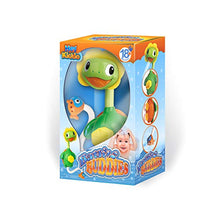 Load image into Gallery viewer, Hey Kiddo Childrens Turtle Bath Tub Toy -- Water Spraying Pump Action Fountain
