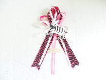Load image into Gallery viewer, Baby Shower Corsage Safari Jungle Zebra Baby Shower Theme (Girl Mommy or Dad Corsage)#175 Pink
