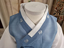Load image into Gallery viewer, Boy Baby Hanbok Korea Traditional Clothing Set Dol First Birthday Blue 1-8 Ages hjb04 (4 ages hanbok only)
