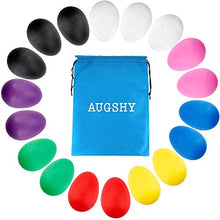 Load image into Gallery viewer, Augshy 18PCS Plastic Egg Shakers Percussion Musical Egg Maracas Easter Eggs with 8 Colors
