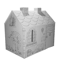Load image into Gallery viewer, My Very Own House Cardboard Coloring Playhouse Cottage, 49&quot;H x 36&quot;L x 55&quot;W
