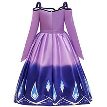 Load image into Gallery viewer, Quenny Frozen ? Cosplay Costume,Halloween Cartoon Princess Dress. (Blue, Small)
