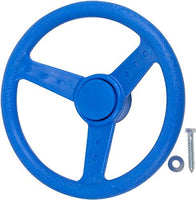 Swing Set Stuff Children's Steering Wheel with SSS Logo Sticker, Blue