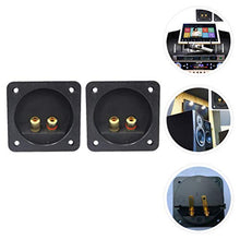 Load image into Gallery viewer, NUOBESTY 2pcs Speaker Box Terminal Cup Square 3.1in Push Spring Double Binding Post Connector Box for DIY Home Car Stereo
