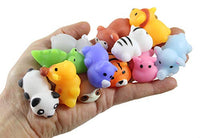 Curious Minds Busy Bags Set of 12 Cute Zoo Animal Mochi Squishy Animals - Kawaii - Cute Individually Wrapped Toys - Sensory, Stress, Fidget Party Favor Toy (Set of 12 - (1 Dozen))