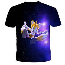 Load image into Gallery viewer, Boys Cartoon Sonic Clothes Girls 3D Funny T-Shirts Costume Children Spring Clothing Kids Tees Top Baby T Shirts (12T)
