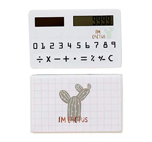 DRAGON SONIC Creative Mini Solar Card Calculator Child Count Toy/Office Supplies,B7
