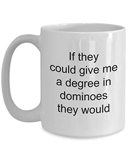 Dominoes Player White Coffee Mug - World's Shittiest Dominoes Player - Dominoes Player Gifts - Funny Novelty Birthday Present Idea