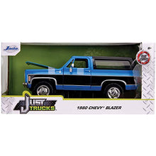Load image into Gallery viewer, Jada Toys Just Trucks 1:24 1980 Chevrolet Blazer K5 Die-cast Car Blue/Black, Toys for Kids and Adults
