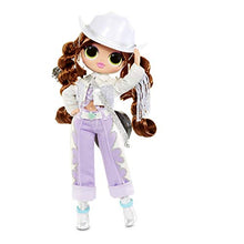 Load image into Gallery viewer, LOL Surprise OMG Remix Lonestar Fashion Doll, Plays Music with Extra Outfit, 25 Surprises Including Shoes, Hair Brush, Doll Stand, Magazine, and Record Player Package - for Girls Ages 4+
