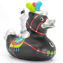 Load image into Gallery viewer, Carousel Horse Rubber Duck by Bud Ducks | Elegant Gift Ready Packaging - &quot;Life is like a carousel - it goes up and down!&quot; | Child Safe | Collectable
