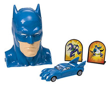 Load image into Gallery viewer, DecoSet Batman to the Rescue Cake Topper, 4 Piece Cake Decoration, Includes Batman Case With a Hidden Fold Out Batmobile Launcher, Free Wheeling Batmobile Car, and Joker and Penguin
