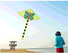 Load image into Gallery viewer, Kites kiteOrange Flower Butterfly Kite with Tails and Kite String for Beginners,Giant Kite for Kids &Amp; Adults,Easy to Fly and Assemble llxyzrzbhd709(Color:400M String)
