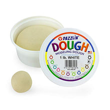 Load image into Gallery viewer, Hygloss Products Kids Unscented Dazzlin Modeling Dough - Non-Toxic - 1lb - White - 1 Piece
