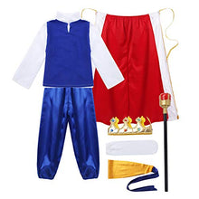 Load image into Gallery viewer, ranrann Kids Boys Prince King Costume Medieval Prince Dress up for Boys Halloween Christmas Party Outfits Accessories White 12-14

