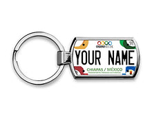 Load image into Gallery viewer, BRGiftShop Personalized Custom Name License Plate Mexico Chiapas Metal Keychain
